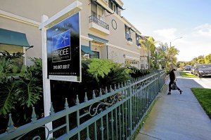 Housing costs in California have risen so high that they hurt recruitment, business groups say. Above, a home for sale in Venice in March. (Anne Cusack / Los Angeles Times / April 15, 2014)